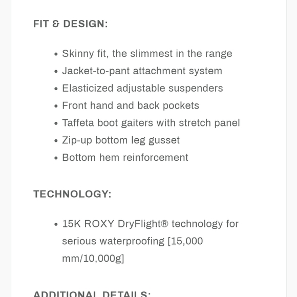 COPY - Roxy Snow Bib - Picture 16 of 16